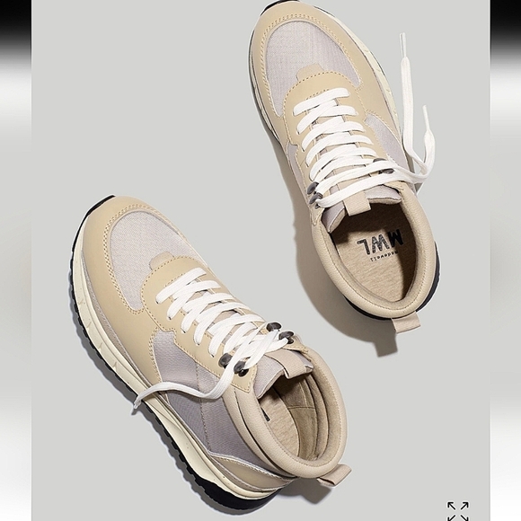 Madewell-The Sneaker Boot in Washed Nubuck Color Harvest Moon Multi-Size 8 - Picture 1 of 17
